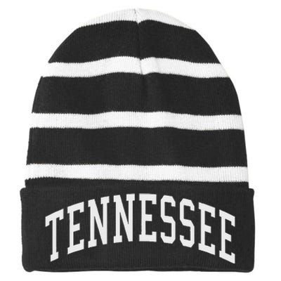 Texas Throwback Design TX Classic Striped Beanie with Solid Band