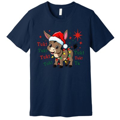 Tuki Tuki Donkey Feliz Navidad Mexican Mexican Christmas Premium T-Shirt