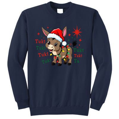 Tuki Tuki Donkey Feliz Navidad Mexican Mexican Christmas Tall Sweatshirt