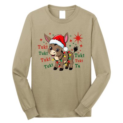 Tuki Tuki Donkey Feliz Navidad Mexican Mexican Christmas Long Sleeve Shirt