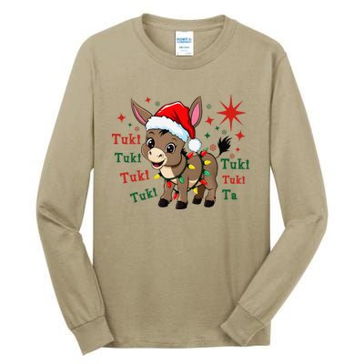 Tuki Tuki Donkey Feliz Navidad Mexican Mexican Christmas Tall Long Sleeve T-Shirt