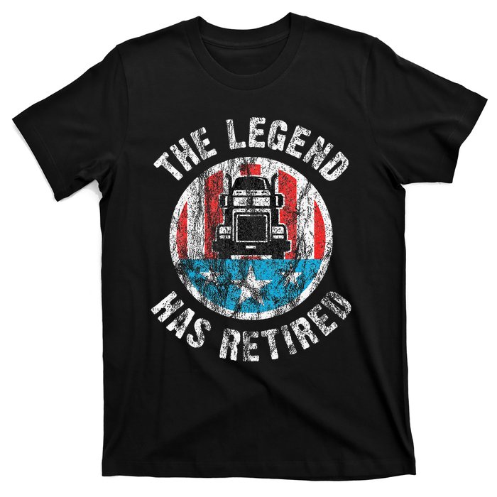 Truckers Truck Driver Retirement T-Shirt