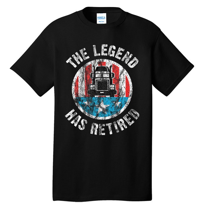 Truckers Truck Driver Retirement Tall T-Shirt