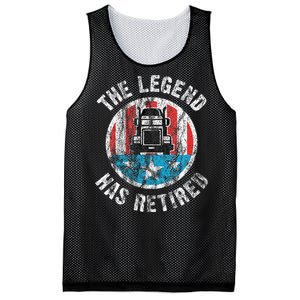 Truckers Truck Driver Retirement Mesh Reversible Basketball Jersey Tank