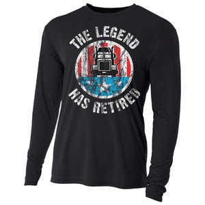 Truckers Truck Driver Retirement Cooling Performance Long Sleeve Crew