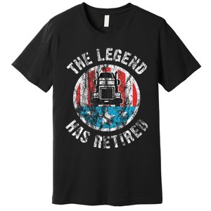 Truckers Truck Driver Retirement Premium T-Shirt