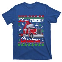 Trucker Truck Driver Ugly Xmas Merry Trucking Christmas Gift T-Shirt