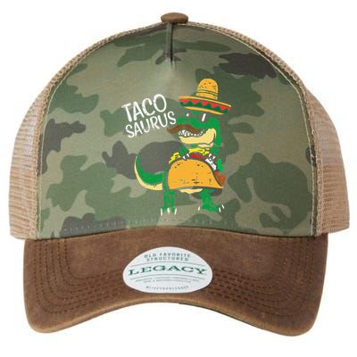Tacosaurus Taco Dino Trex Cinco De Mayo Funny Legacy Tie Dye Trucker Hat