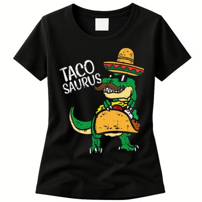 Tacosaurus Taco Dino Trex Cinco De Mayo Funny Womens T-Shirt