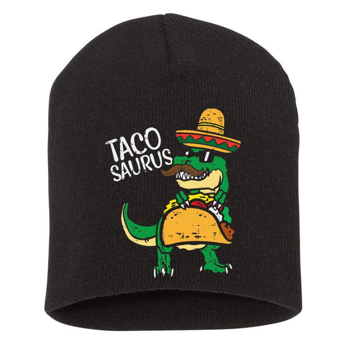Tacosaurus Taco Dino Trex Cinco De Mayo Funny Short Acrylic Beanie