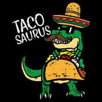 Tacosaurus Taco Dino Trex Cinco De Mayo Funny Short Acrylic Beanie
