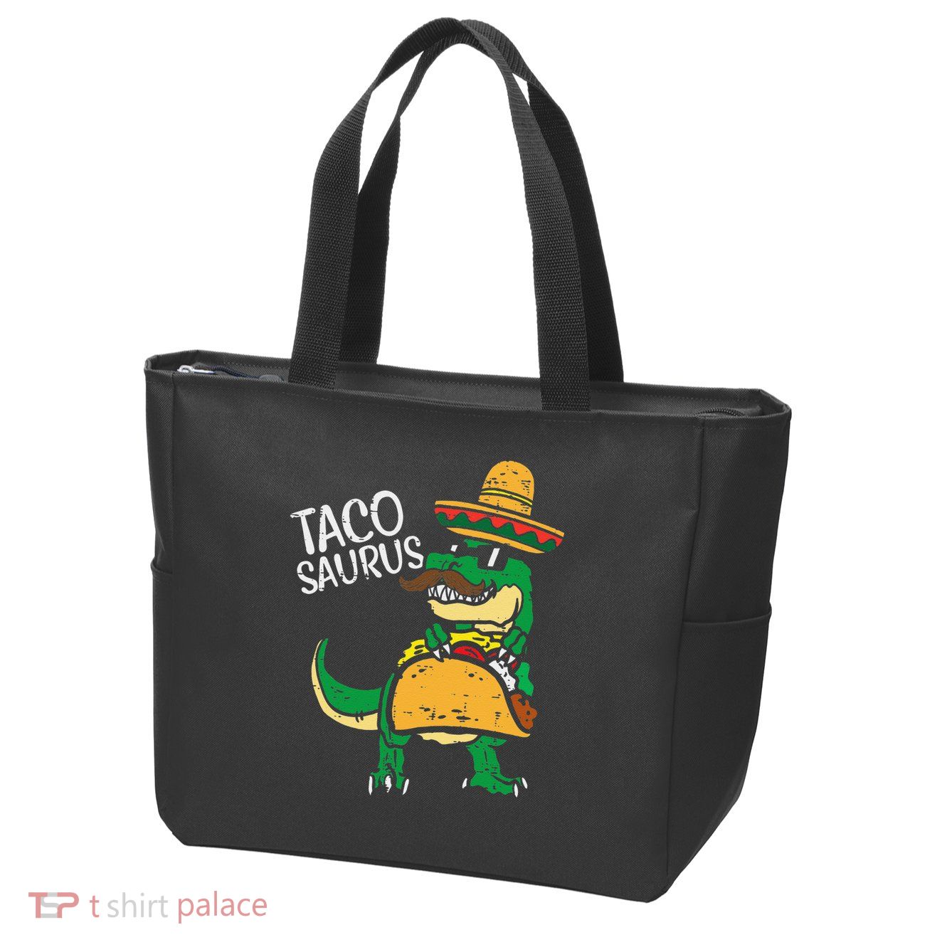 Tacosaurus Taco Dino Trex Cinco De Mayo Funny Zip Tote Bag