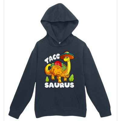 Tacosaurus Taco Dinosaur Funny Dino Cinco De Mayo Mexican Urban Pullover Hoodie