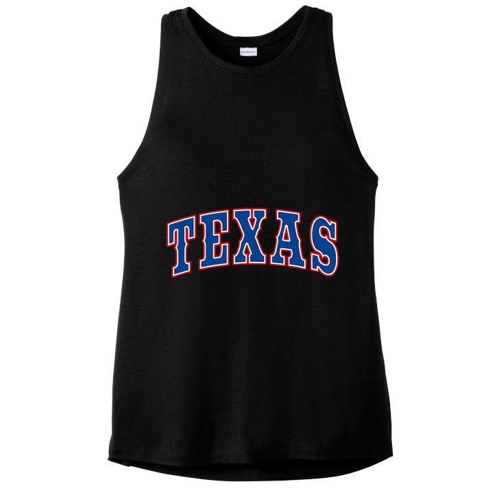 Texas Throwback Design Classic Ladies PosiCharge Tri-Blend Wicking Tank