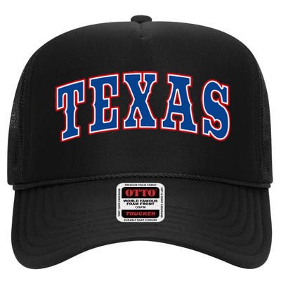 Texas Throwback Design Classic High Crown Mesh Back Trucker Hat