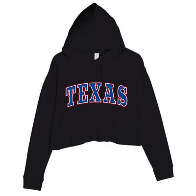 Texas Throwback Design Classic Crop Fleece Hoodie