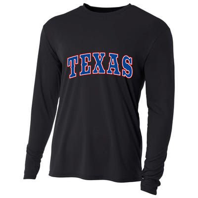 Texas Throwback Design Classic Cooling Performance Long Sleeve Crew