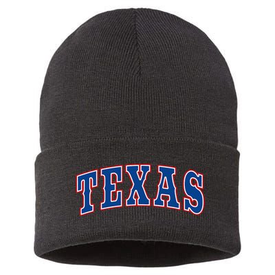 Texas Throwback Design Classic Sustainable Knit Beanie