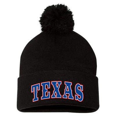Texas Throwback Design Classic Pom Pom 12in Knit Beanie