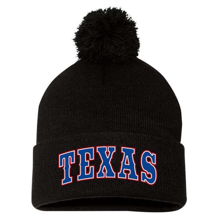 Texas Throwback Design Classic Pom Pom 12in Knit Beanie