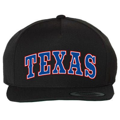 Texas Throwback Design Classic Wool Snapback Cap