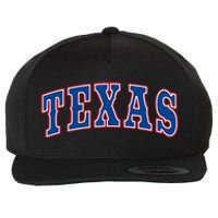 Texas Throwback Design Classic Wool Snapback Cap