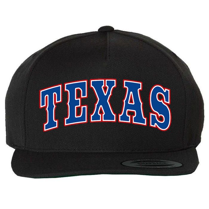 Texas Throwback Design Classic Wool Snapback Cap