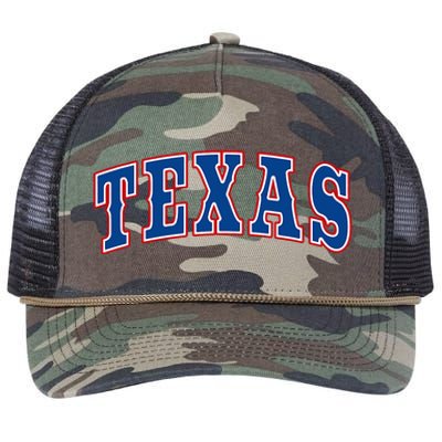 Texas Throwback Design Classic Retro Rope Trucker Hat Cap