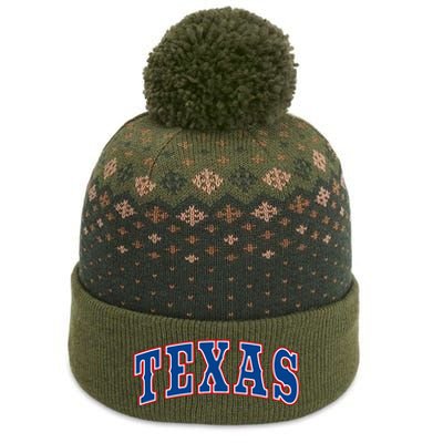 Texas Throwback Design Classic The Baniff Cuffed Pom Beanie