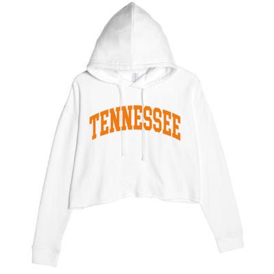 Tennessee Throwback Design Classic Crop Fleece Hoodie