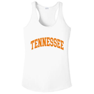 Tennessee Throwback Design Classic Ladies PosiCharge Competitor Racerback Tank