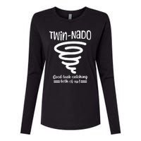 Tornado Twin Day For Spirit Week Best Friend Twinning Sister Womens Cotton Relaxed Long Sleeve T-Shirt