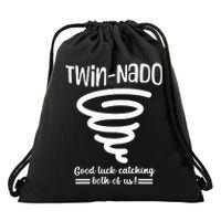 Tornado Twin Day For Spirit Week Best Friend Twinning Sister Drawstring Bag