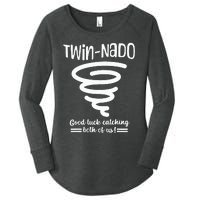 Tornado Twin Day For Spirit Week Best Friend Twinning Sister Women's Perfect Tri Tunic Long Sleeve Shirt