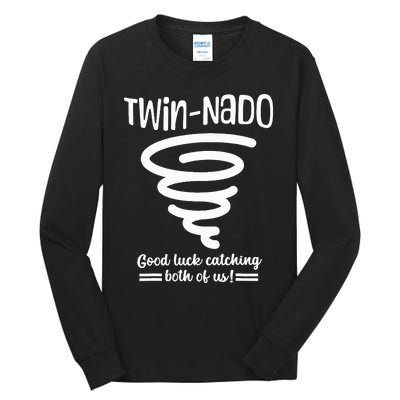 Tornado Twin Day For Spirit Week Best Friend Twinning Sister Tall Long Sleeve T-Shirt