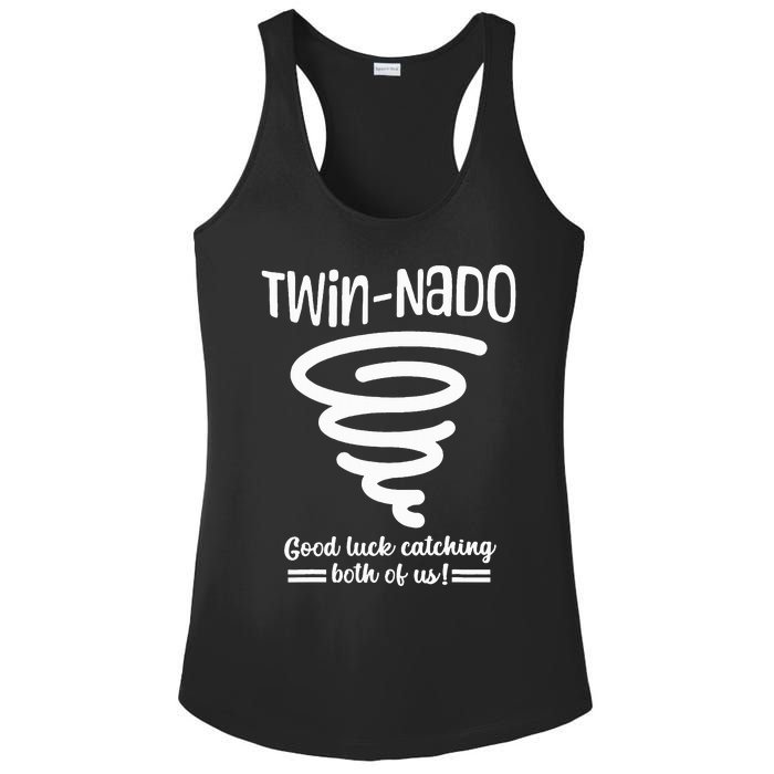 Tornado Twin Day For Spirit Week Best Friend Twinning Sister Ladies PosiCharge Competitor Racerback Tank