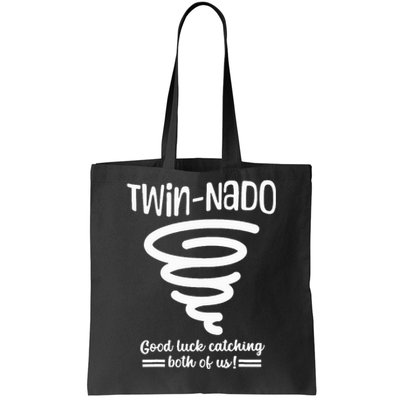 Tornado Twin Day For Spirit Week Best Friend Twinning Sister Tote Bag