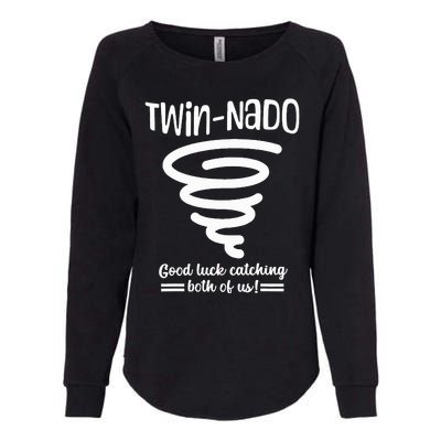 Tornado Twin Day For Spirit Week Best Friend Twinning Sister Womens California Wash Sweatshirt