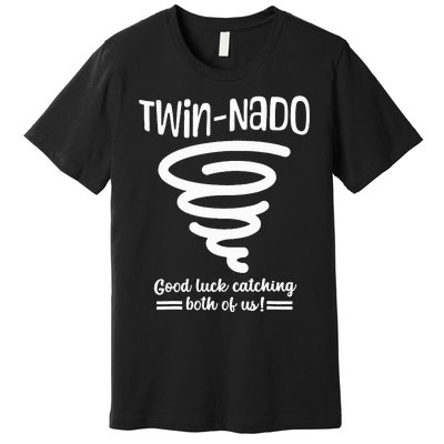 Tornado Twin Day For Spirit Week Best Friend Twinning Sister Premium T-Shirt