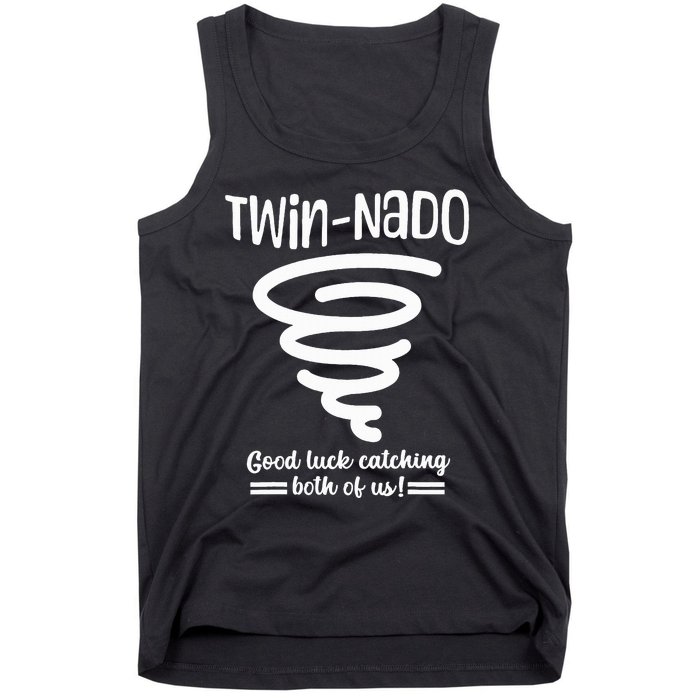 Tornado Twin Day For Spirit Week Best Friend Twinning Sister Tank Top