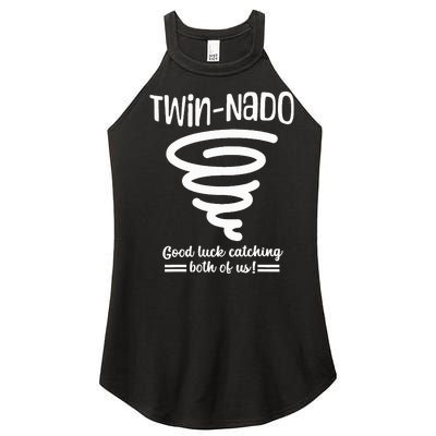 Tornado Twin Day For Spirit Week Best Friend Twinning Sister Women's Perfect Tri Rocker Tank