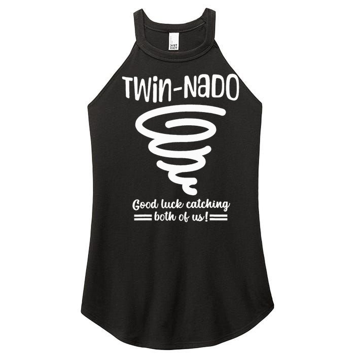 Tornado Twin Day For Spirit Week Best Friend Twinning Sister Women's Perfect Tri Rocker Tank