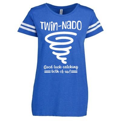 Tornado Twin Day For Spirit Week Best Friend Twinning Sister Enza Ladies Jersey Football T-Shirt