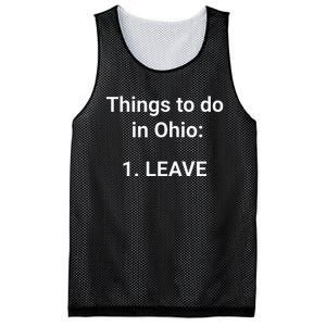 Things To Do In Ohio Leave Funny Ohio Memes Mesh Reversible Basketball Jersey Tank