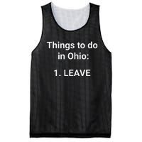 Things To Do In Ohio Leave Funny Ohio Memes Mesh Reversible Basketball Jersey Tank