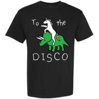 To The Disco Magical Unicorn Dinosaur Retro 80s Party Garment-Dyed Heavyweight T-Shirt