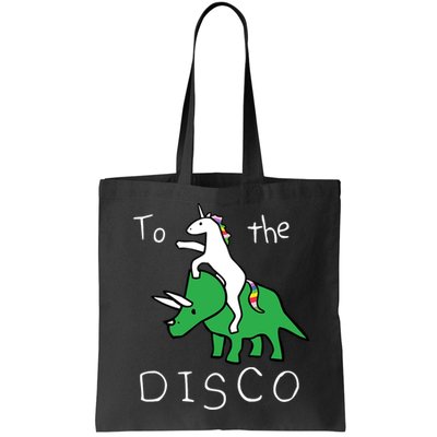 To The Disco Magical Unicorn Dinosaur Retro 80s Party Bag