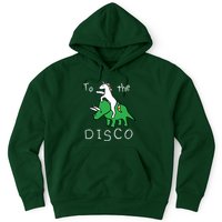 To The Disco Magical Unicorn Dinosaur Retro 80s Party Hoodie