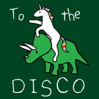 To The Disco Magical Unicorn Dinosaur Retro 80s Party Hoodie