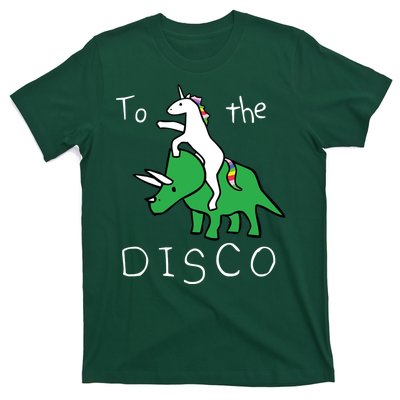 To The Disco Magical Unicorn Dinosaur Retro 80s Party T-Shirt